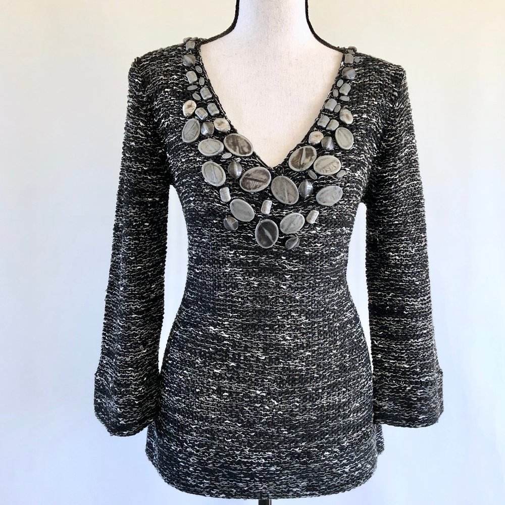 BCBG MaxAzria sweater beach cover